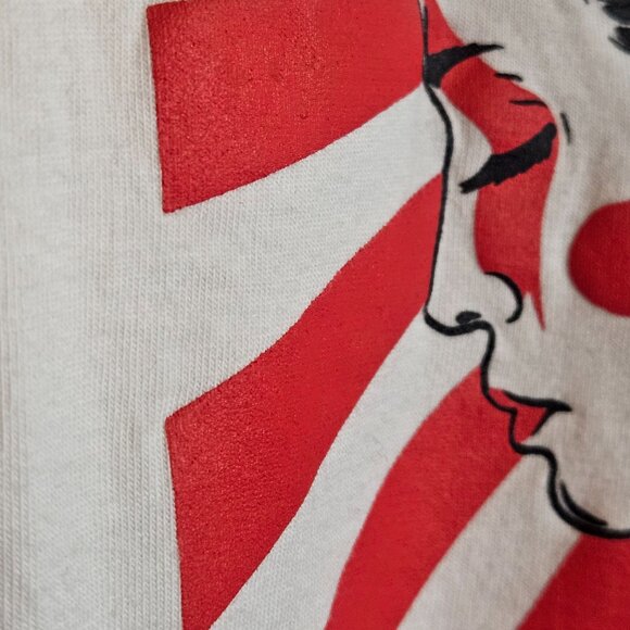 WTF Women’s Graphic Tee White S Anime Print Y2K Grunge Artcore Oversized - Picture 7 of 10